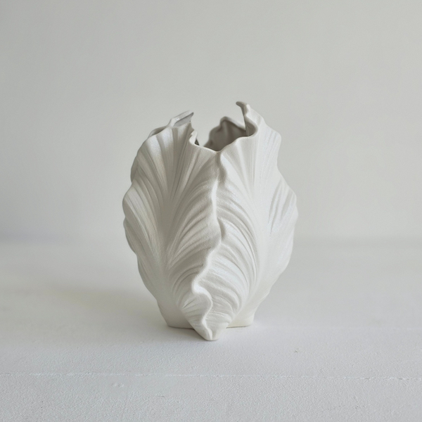 Ceramic Tulip Vase - White